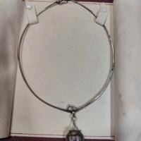 collana rigida in argento dell' 800