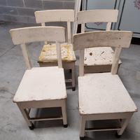 Set 4 sedie da restaurare