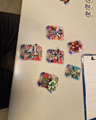 Lotto 6 Medabots Vintage Hasbro Figure Lamincards