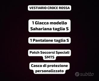 Pantalone, Giacca, Polo, Pile Croce Rossa Italiana