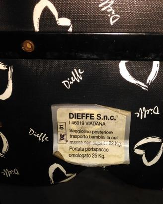 Seggiolino bici porta bimbo