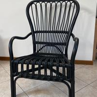 Sedia IKEA Rattan Nera