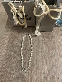 Collana vivienne westwood argento