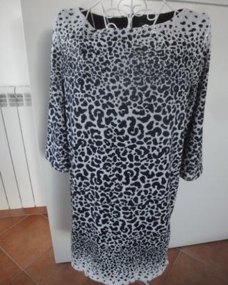 Vestito Zara Basic tg.M paillettes bianche/nere