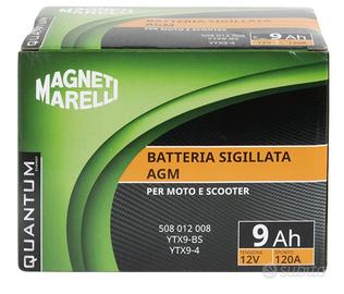 Batteria moto scooter 9 Ah 120 A