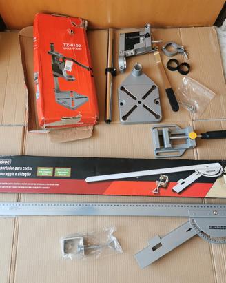 Supporto Trapano a colonna + Morsa + Guida