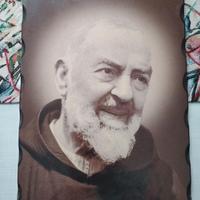 Quadro in legno San Pio 40x30
