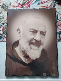 Quadro in legno San Pio 40x30