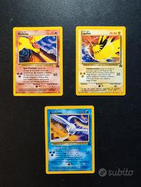 Carte Pokemon Trio Uccelli leggendari Promo 