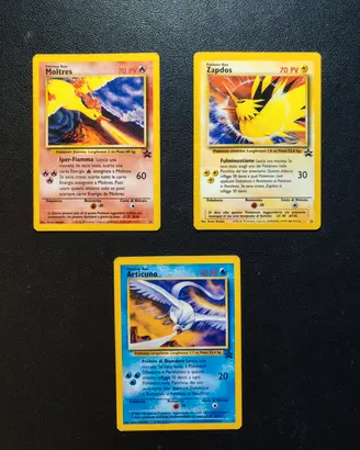 Carte Pokemon Trio Uccelli leggendari Promo 