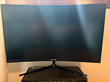 Monitor da gaming Yashi 27”, schermo curvo