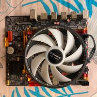 Scheda madre con processore, ram e dissipatore