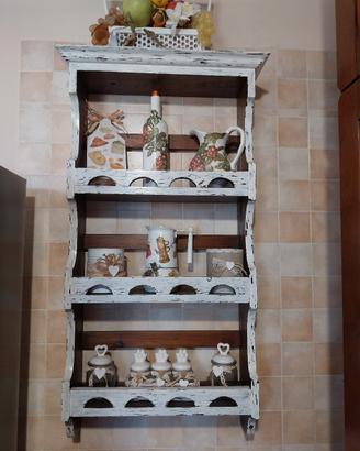 Portaspezie + Piattaia in legno