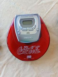 LETTORE CD PORTATILE COCA COLA