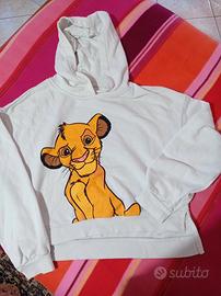 felpa donna disney con cappuccio xs