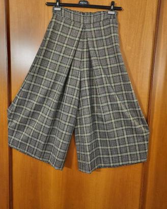 Gonna pantalone colori grigio/verde/oro