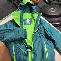 giacca neve decathlon verde da bambino