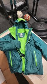 giacca neve decathlon verde da bambino
