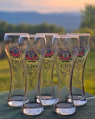 6 bicchieri Erdinger da birra