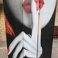 Paravento Separè Struttura in Legno Rivestimento