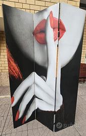 Paravento Separè Struttura in Legno Rivestimento