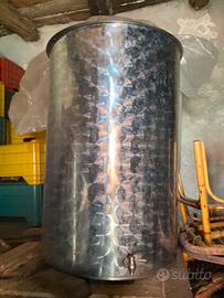 BOTTE ACCIAIO INOX PER VINO CON RUBINETTO