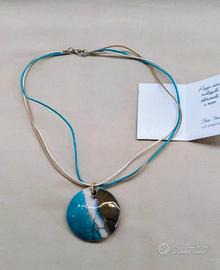 pendente in ceramica Raku