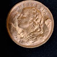 franco svizzero in oro