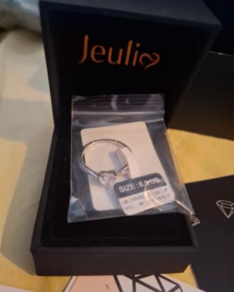 Anello intrecciato con cuore Jeulia