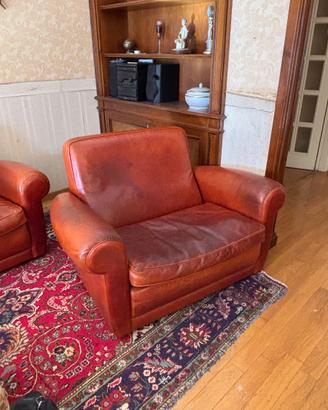 SET DI 2 POLTRONE BAXTER IN PELLE