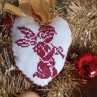 pallina di natale a punto croce 