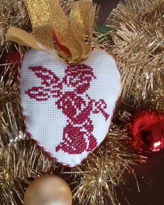 pallina di natale a punto croce 