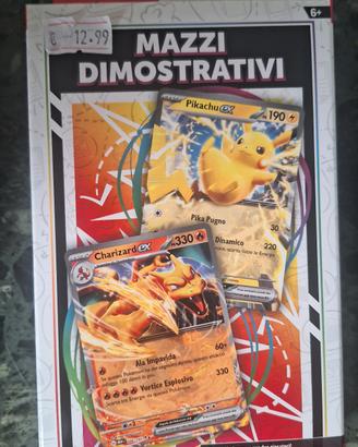 Gioco Set di 2 Mazzi Dimostrativi Pokémon Pikachu 