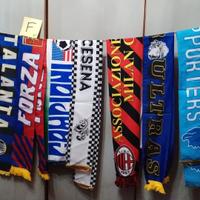 lotto sciarpe calcio 10 pezzi