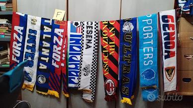 lotto sciarpe calcio 10 pezzi