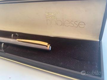 Montblanc Noblesse stilografica acciaio e oro