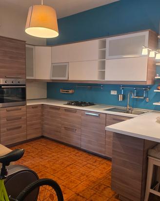 Meravigliosa cucina Ikea angolare con penisola