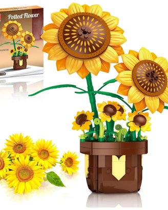 TYCOLE Girasoli Set di Costruzione, Bouquet Botani