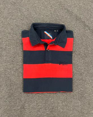 Polo Superdry a righe Blu/Rosse - Taglia M