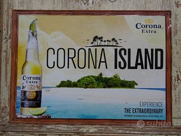Insegna Corona Extra in latta 42 x 30
