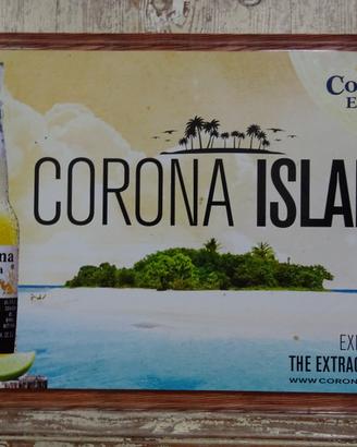 Insegna Corona Extra in latta 42 x 30