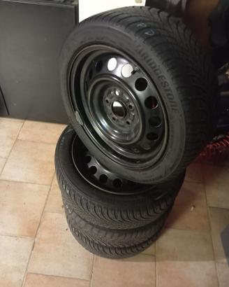 4 cerchi in ferro, fori 5x114.3, 16 pollici