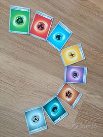 Lotto 8 carte Pokemon energia base