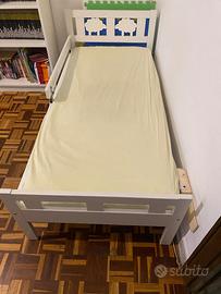 Letto bamb IKEA KRITTER + Materasso NUOVO (2 mesi)