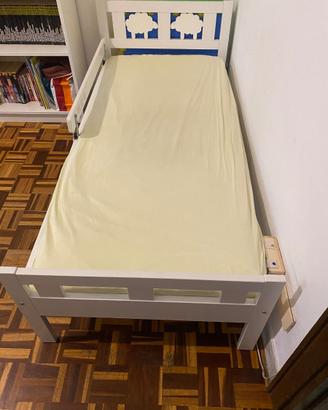 Letto bamb IKEA KRITTER + Materasso NUOVO (2 mesi)