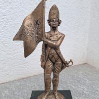 statuetta militare bronzo