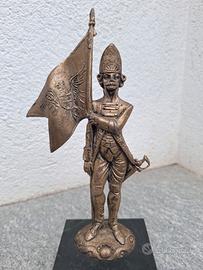 statuetta militare bronzo