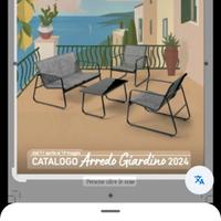 Salottino da giardino e ombrellone