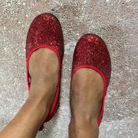 Ballerina glitter rosso