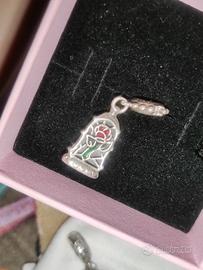 PANDORA Disney La Bella e la Bestia Charm Rosa